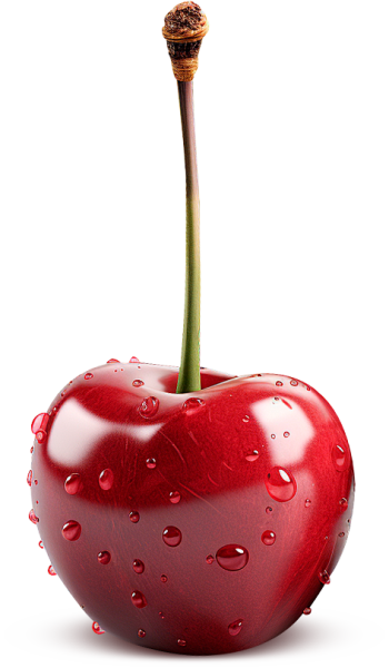 车厘子图片樱桃特写cherry级别35J手绘海报装饰元素PNG免抠素材