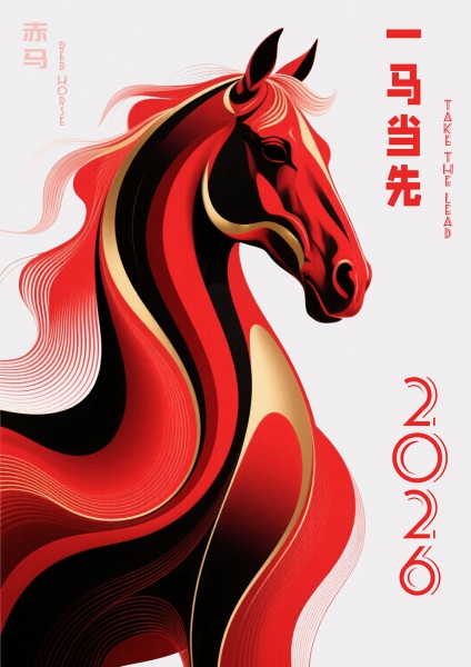 2026马年一马当先壁纸