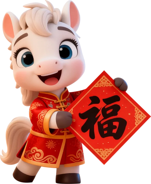 2026年马年小马形象高清素材