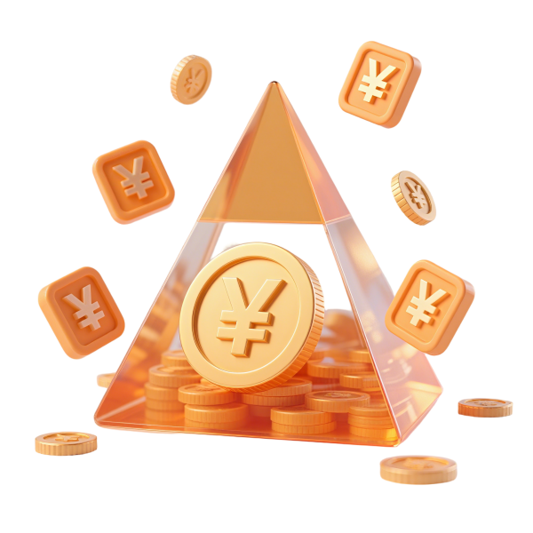 金字塔C4D金融图标