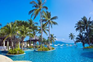 AI图片海岛图片椰子风情