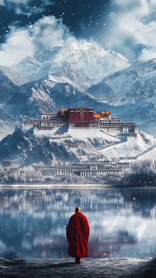 布达拉宫的风景