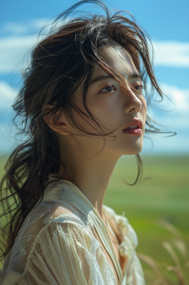 高清原野人像人物写真摄影图欣赏