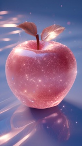 纹理系列艺术感水晶苹果壁纸图片