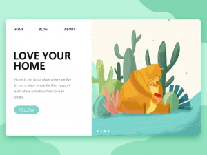 LOVE YOUR HOMR-迷失森林UI作品