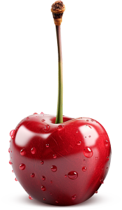 车厘子图片樱桃特写cherry级别35J手绘海报装饰元素PNG免抠素材