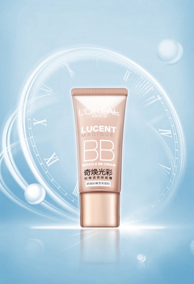 PS-欧莱雅修颜BB霜精修PSD源文件