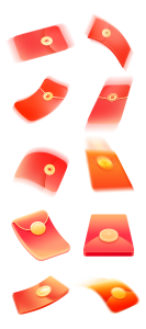 红包漂浮动感PNG素材